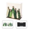 Detachable Desktop Tissue Box Wooden Xmas Paper Holder Paper Towel Rack  Dining Room Decor