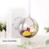 10pcs 3.94in Clear Fillable Ball Hanging Hole Holiday Decor Sphere  Wedding Scene