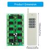 Multpurpose Remote Control Switches 10 Channel DC12V Learning Code Stable Signal Transmission for Projects Supplies