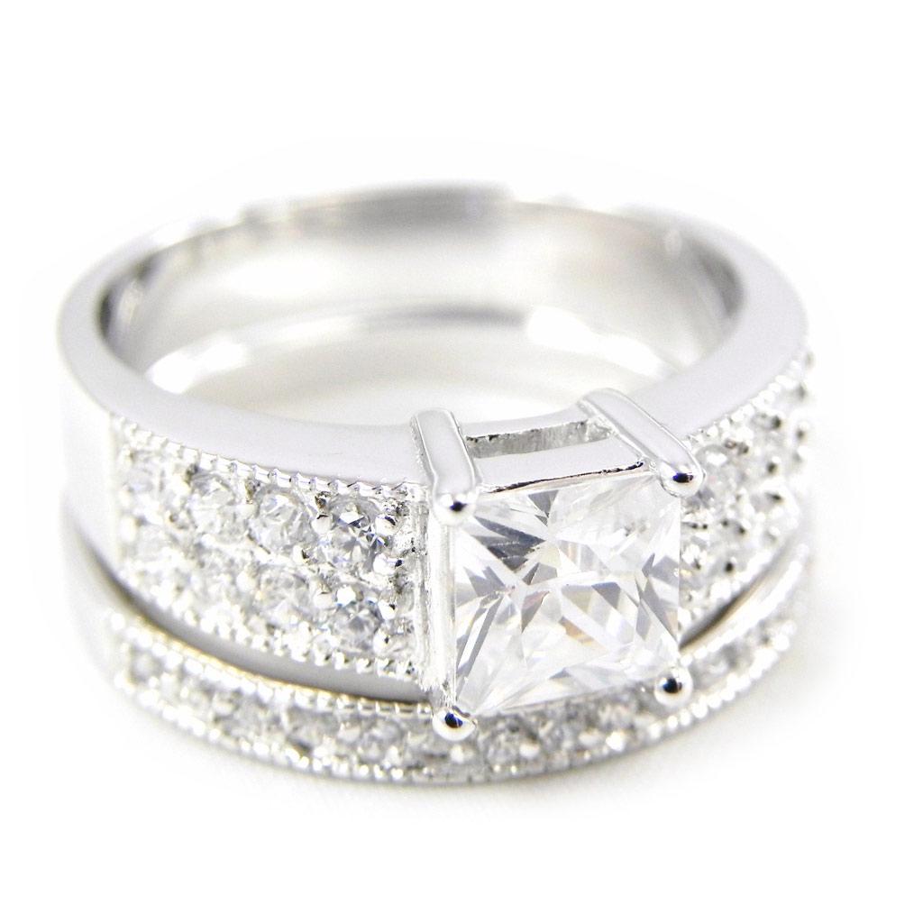 Inel „Unic” din argint alb