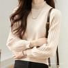 Women's 2026 Autumn/Winter European Style High-Neck Sweater - Elegant Plain Knit