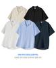 UNTAPPED STUDIO Oversized Linen Open Collar Short Sleeve Shirt 5 Colors (Type A)