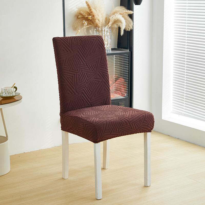 Thickened Skirt-Free Chair Cover All-Inclusive Elastic Backrest Seat Integrated Dining Chair Protective Cover Household