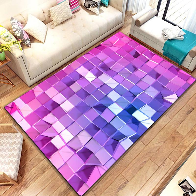 15 Sizes 3d DropSum Colours Pattern Rug for Living Room Area Carpet Bathroom Mat Creative Doormat Bedroom Mat Home Decor