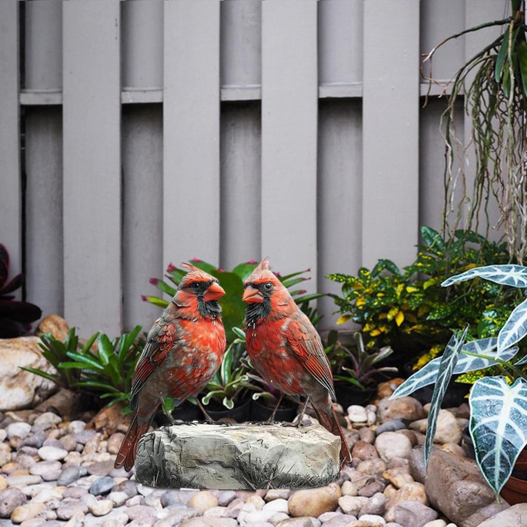 Bird Garden Stake Yard Ornament 2D Holiday Art Waterproof Decorative Plaque Lawn Decoration for