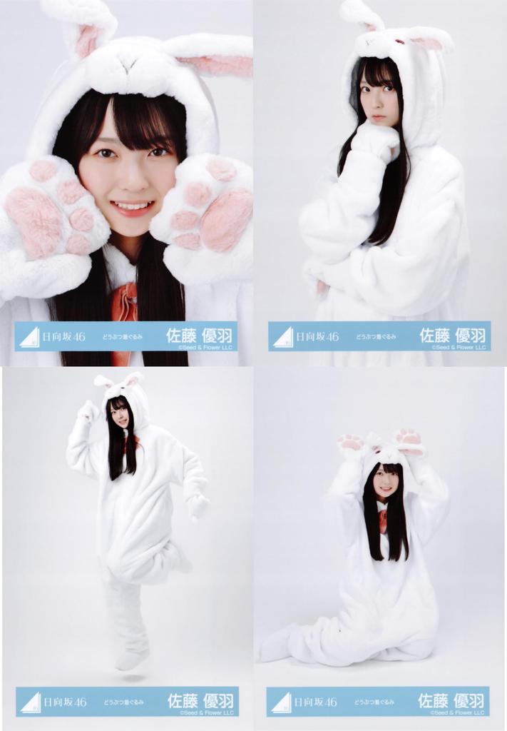 Hinatazaka46 Raw Photo Animal Costume 4 Types Complete Set Sato Yuu