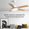 Nordic Style Ceiling Fan Light: Silent, Integrated Pendant for Living & Dining Room Ambiance
