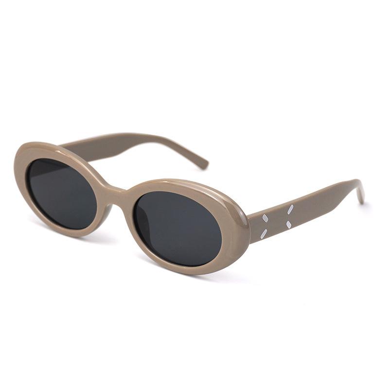 Oval Retro Sunglasses Women'S High-Value Sunglasses Men'S Trendy Glasses