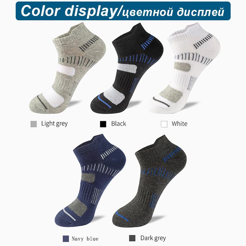 10 párov vysokokvalitné pánske členkové ponožky Bavlna Atletické Polstrované Priedušné Neformálne Športové ponožky Nové Pánske krátke ponožky Veľkosť38-46