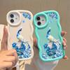 Malowany wzór Big Wave Edge Miękki silikonowy materiał Macaron Etui na telefon Odporne na wstrząsy Ochronna gumowa obudowa do OPPO Reno Realme