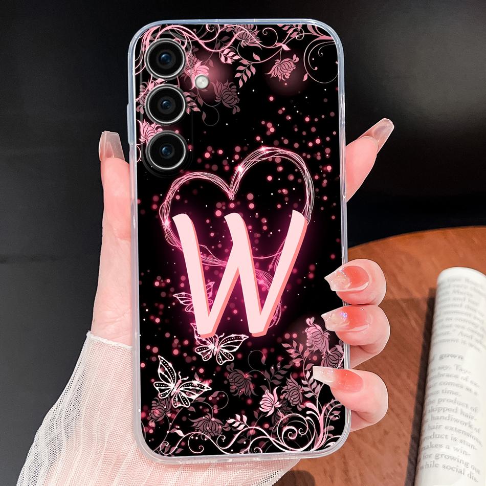 For Samsung Galaxy S25 Plus Ultra S25 Edge S25FE Phone Case Fashion Star Letters Lightweight Shell Soft TPU Clear Silicone Funda