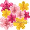 Paper Fan Flower Decoration for Weddings & Birthday Parties - Hanging Party Background Decor