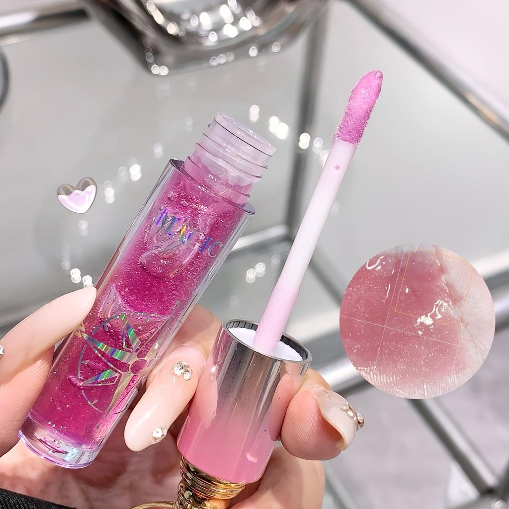 Hydrating Lip Gloss Long-Lasting and Non-Staining Glass Lipstick with Earth Design, Glossy Finish Beauty Essentials Glossy Finish Lipstick