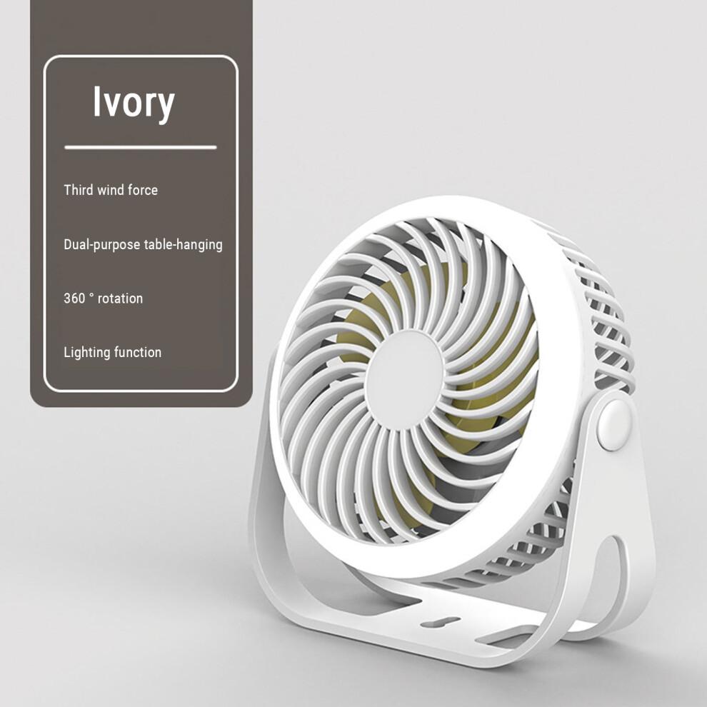 Desk Fan Mini Fan Outdoor Portable Desktop Fan With Night Light High Wind Silent Charging Small Fan
