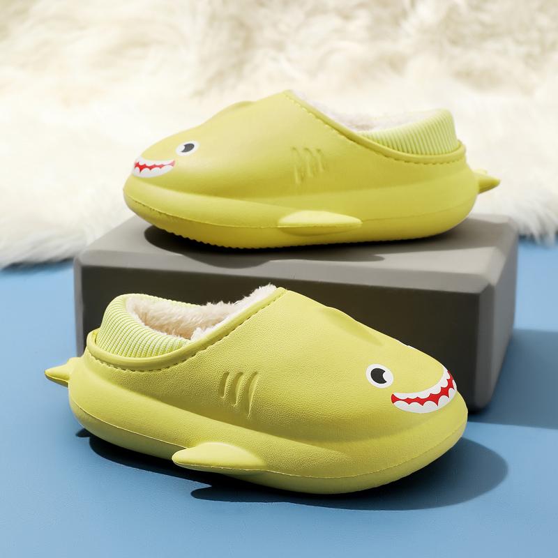 Winter Kinder süße Cartoon dicke Sohlen warme Baumwollschuhe Hausschuhe für zu Hause drinnen und draußen Baumwollpantoffeln 24-35