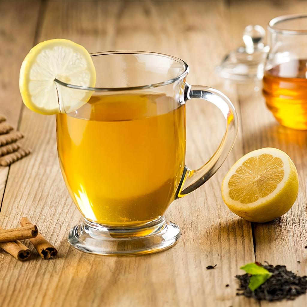 2pcs Glass Cup 15oz Clear Coffee Mug 450ml Tea Mug Beer Mug Beverage Mug Juice Latte Mug Cappuccino Mug Beer Mug For Restaurant