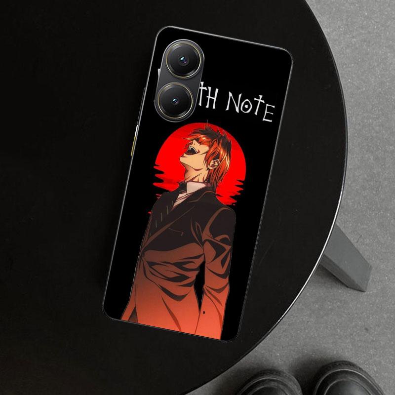 N-Note D-Death Yagami Light Phone Case Cover for Xiaomi Poco X6 X5 X7 Pro F7 Ultra Redmi 15C 15 13C 13 12C 12 10C 10 10A 9C 9A 9