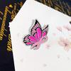 Women Brooch Enamel Butterfly Design Healing Ribbon Pin Non-Slip Buckle Scarf Badge Sweater Cardigan Bag Accessories