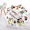 1pc Merry Christmas Disney Characters Holiday Gift Set with Automatic Open/Closed Umbrella, Portable Tri-Fold Design, 8-Bone Iron Frame Outd