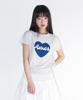 AMES-WORLDWIDE Heart Short Sleeve Knit Blue
