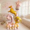 52pcs Oversized Horse Balloon Cowboy Giant Horse Aluminum Film Balloon Farm Animal Horse Theme Birthday Party Decors Kids Toy