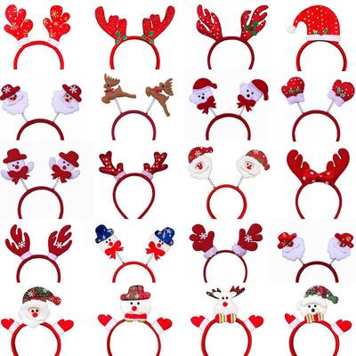 Weihnachts-Haarspangen- & Stirnband-Set: Schneemann Ornament, Schleife, Hut - Perfektes Feiertagszubehör für Kinder
