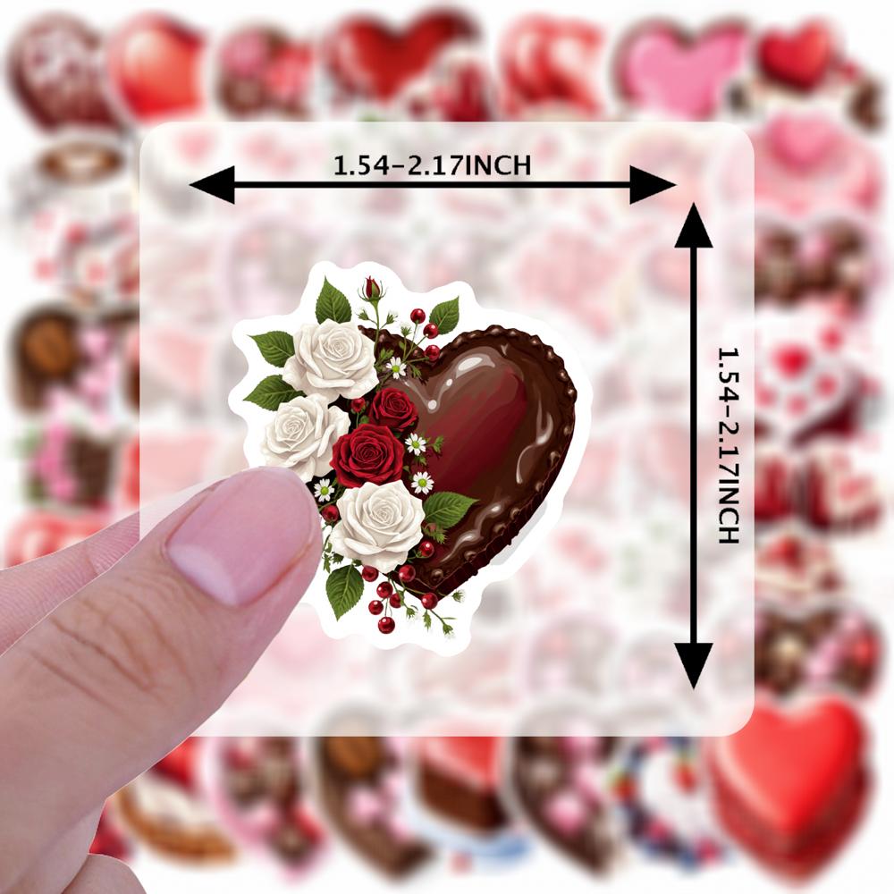 35pcs Cartoon Sweet Love Stickers Cute Valentine Stationery Stickers Stickers For DIY Phone Laptop Scrapbook Bike DIY