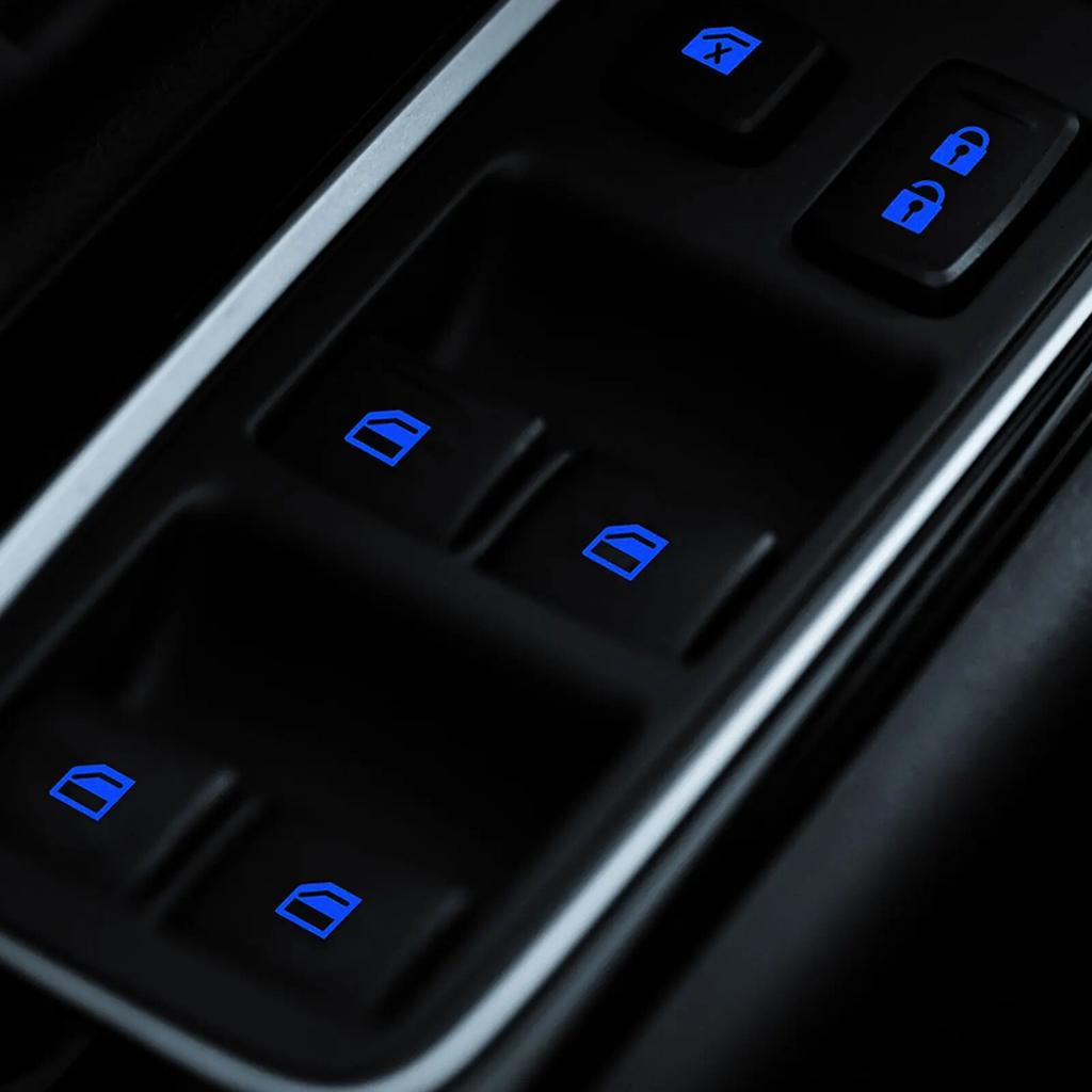 Autoaufkleber Auto-Knopfaufkleber Leuchtender Schalterknopf-Aufkleber Für Auto Nachtsicherheit Fluoreszierende Aufkleber Auto-Styling 10,2x2,6cm