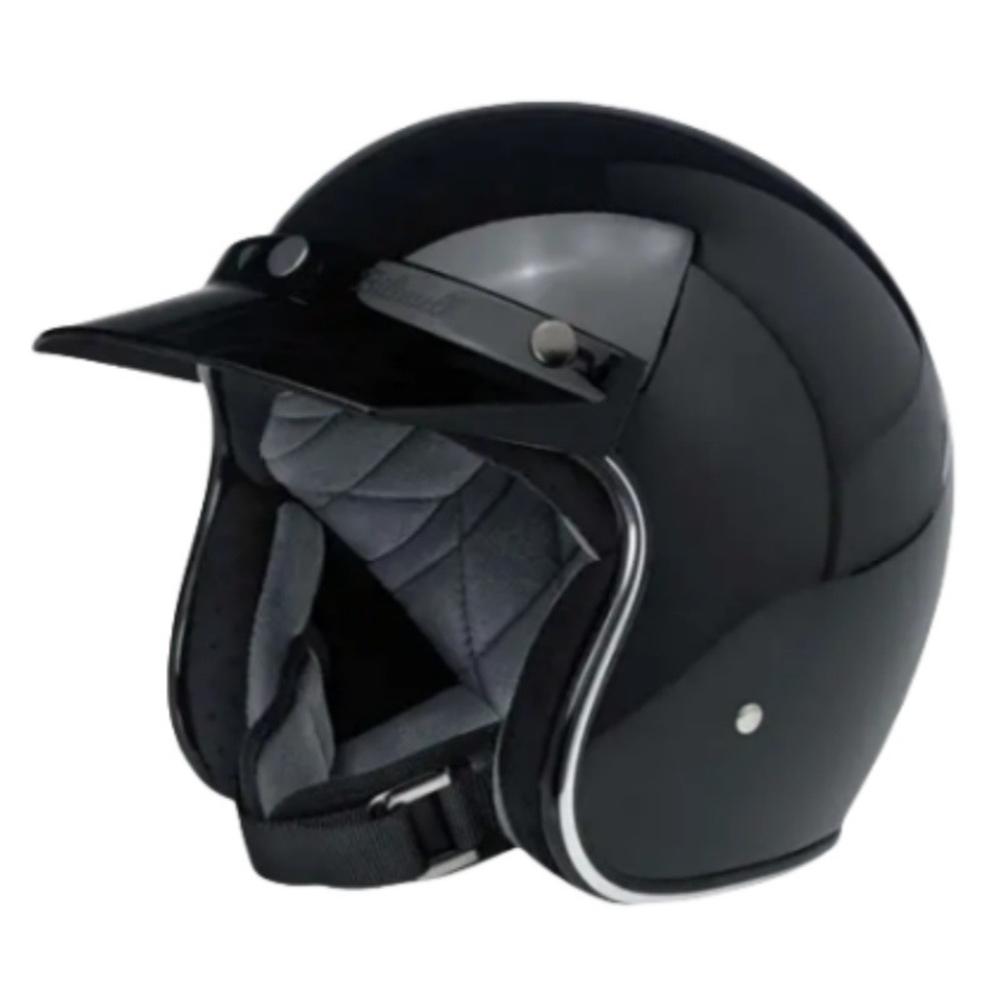 Motorcycle Helmet Visor Shield 3-Button Retro Sun Shade Protector