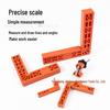90 Degree L-Shaped Woodworking Clamp and Ruler for Panel Splicing