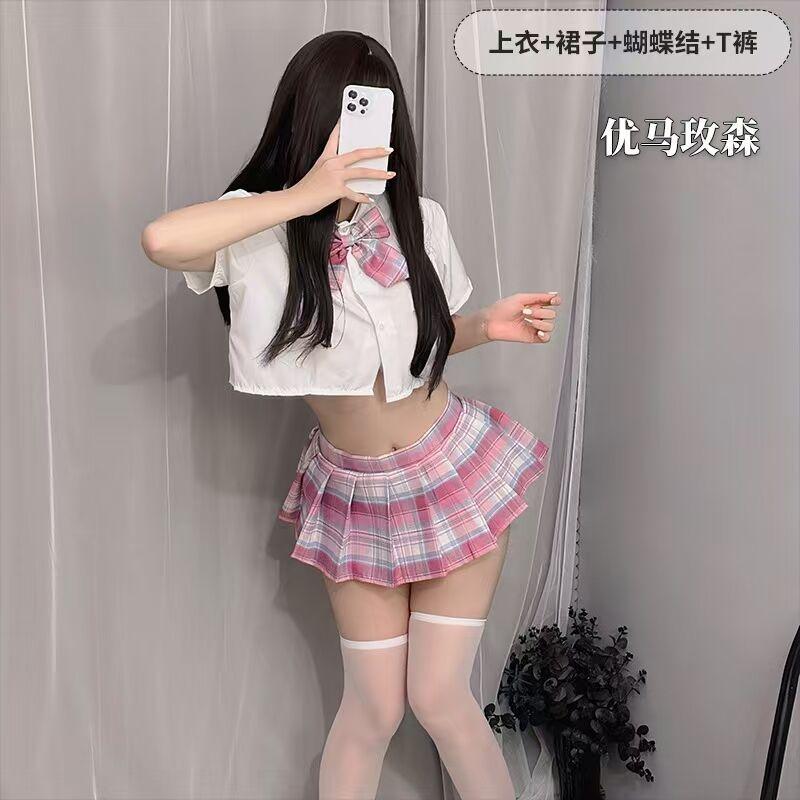 Fun pleated skirt underwear female sexy jk uniform seduction passion suit pure cute student skirt generation