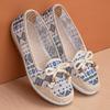 Women's Summer Soft Sole Breathable Sandals - Old Beijing Style, Hollowed-Out Design for Middle-Aged & Elderly