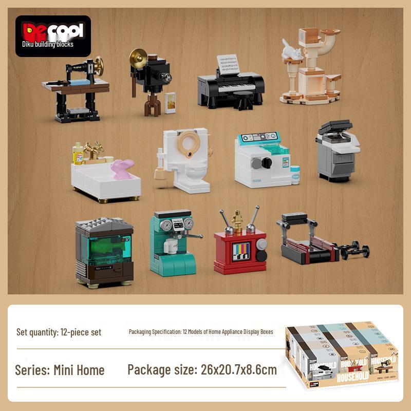 Diku Mini Home & Street Scene Children’s Building Blocks Toy Set