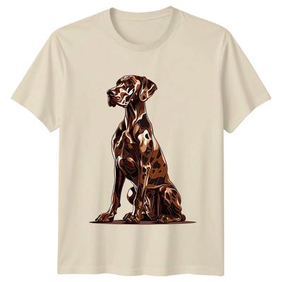 Dogs Animal Dog Pet Wear Puppy Natural Colour Unisex Adult T-Shirt Gift Tee