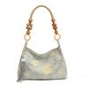 Hasp Microfiber Tassel Beading Shoulder Bags 2026 Fashion Large Capacity Women's Bags Versatile National Style Women's Handbags