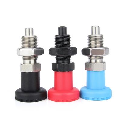 1 Adet İnce Dişli M10 M12 M16 M20 İndeksleme Pistonları Yaylı Pim Kilidi Yaylı Vida Somunlu Plastik Topuzlu Altıgen Vidali Piston