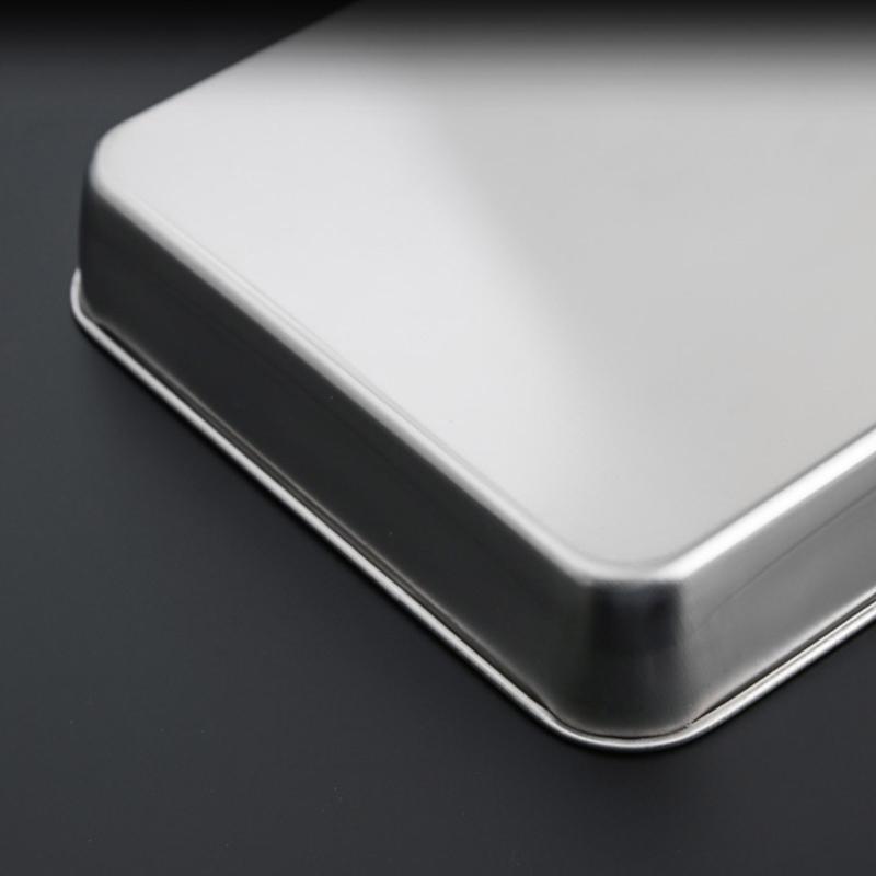Stainless Steel Roasting Baking Pan And Wire Rack Set For Uniform Cooking Durable Rusts Resistant Easy To Clean Surfaces