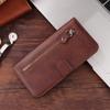 For iPhone 17 Pro PU Leather Cases with Zipper Pocket Wallet Phone Cover Stand