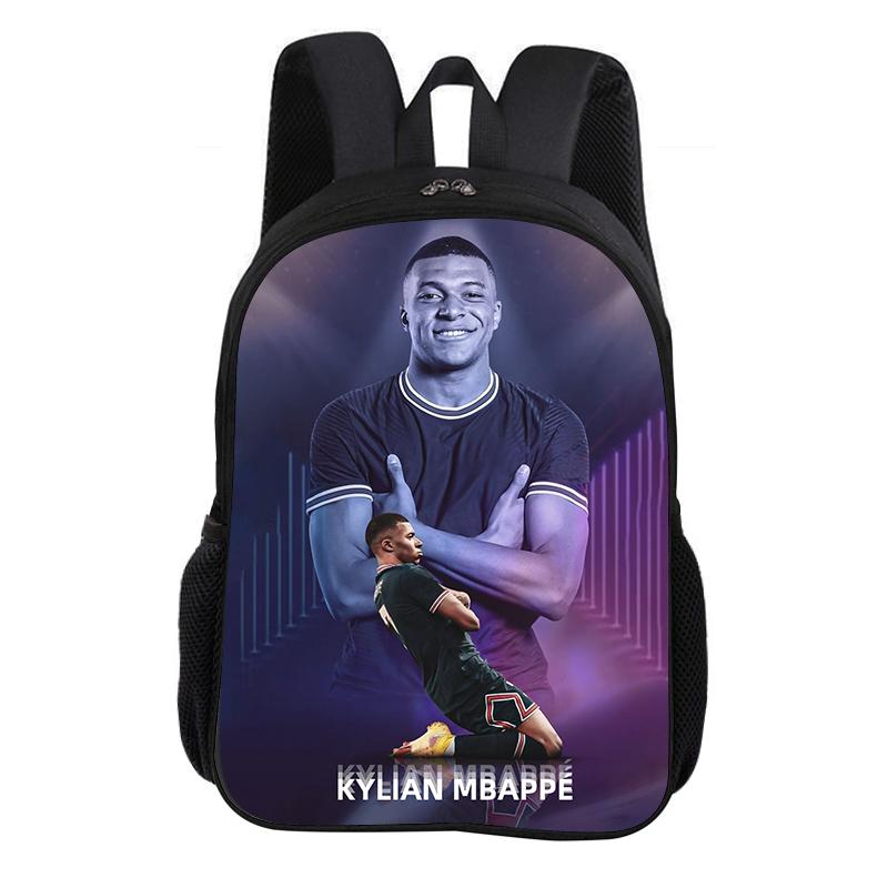 M-Mbappe Tornister Szkolny Gwiazda Piłki Nożnej Plecak Dziecięcy Plecak Plecak Modny Tornister Piłkarski Sportowy Plecak Prezent dla Dzieci