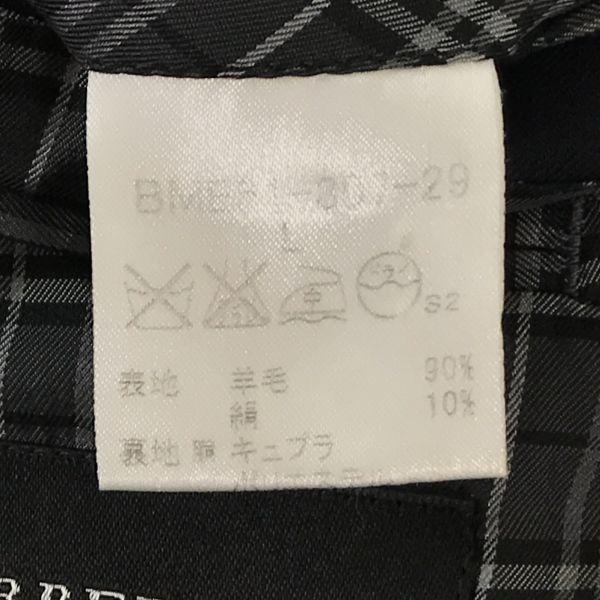 BURBERRY BLACK LABEL by Sanyo Shokai Silk Blend Navy Tailored Blazer Men’s L Check Lining(USED)