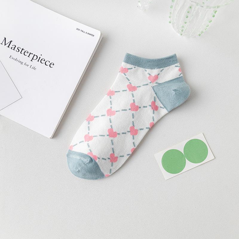 

Женские носки, Летние тонкие, С мелким вырезом, Впитывающие пот, Милые весенне-осенние короткие носки, Летние носки-следки для женщин 1 pair