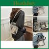 Chic Black And Silver Pvc Small Square Bag For Fashionable Summer Adventures