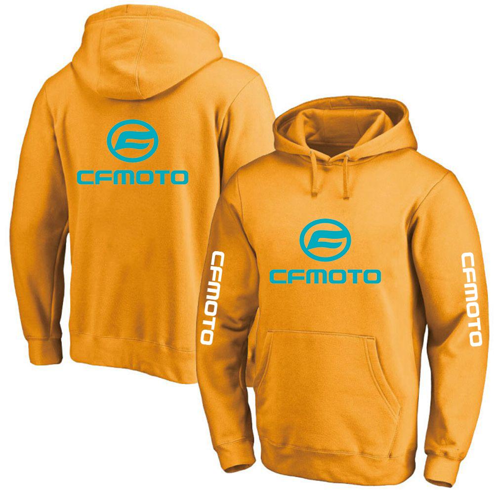 2025 Spring And Autumn Man's Cfmoto Logo Print Solid-Color Popular Pullover Hooded Premium Coat Classic Custom Loose Hoodies