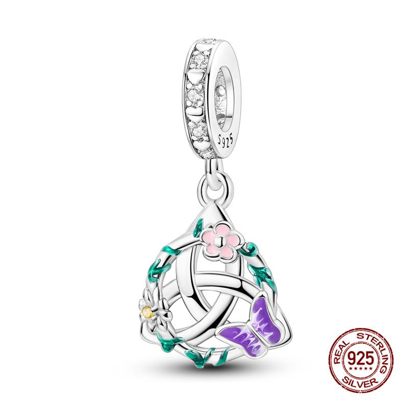 Original Charms Copper Heart-Shaped Infinity Charms Beads Fits 3Mm Original Bracelet Womens Diy Fine Jewelry Gifts