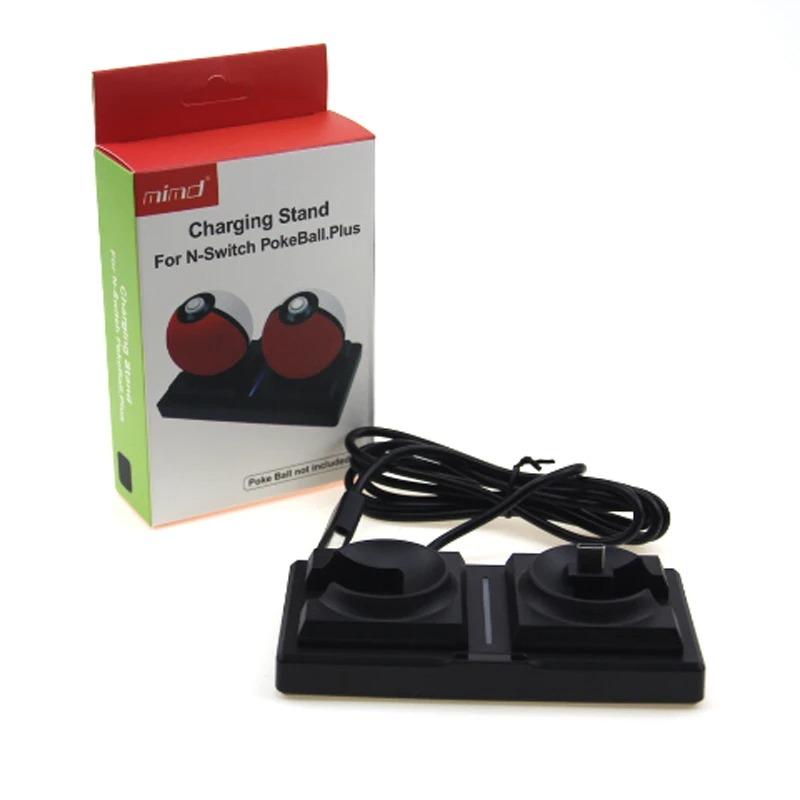 

Зарядное устройство Poke Ball Plus, подставка для зарядки Poke Ball Plus Зарядное устройство Poke Ball Plus с USB-кабелем для контроллера Nintendo Switch Poke Ball Plus 12.1*6.1*3.2cm чёрный