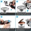 Manual Can Opener Heavy Duty Durable Stainless Steel Design Comfortable Ergonomic Handle Sharp Blade Smooth Edge Kitchen an Lid