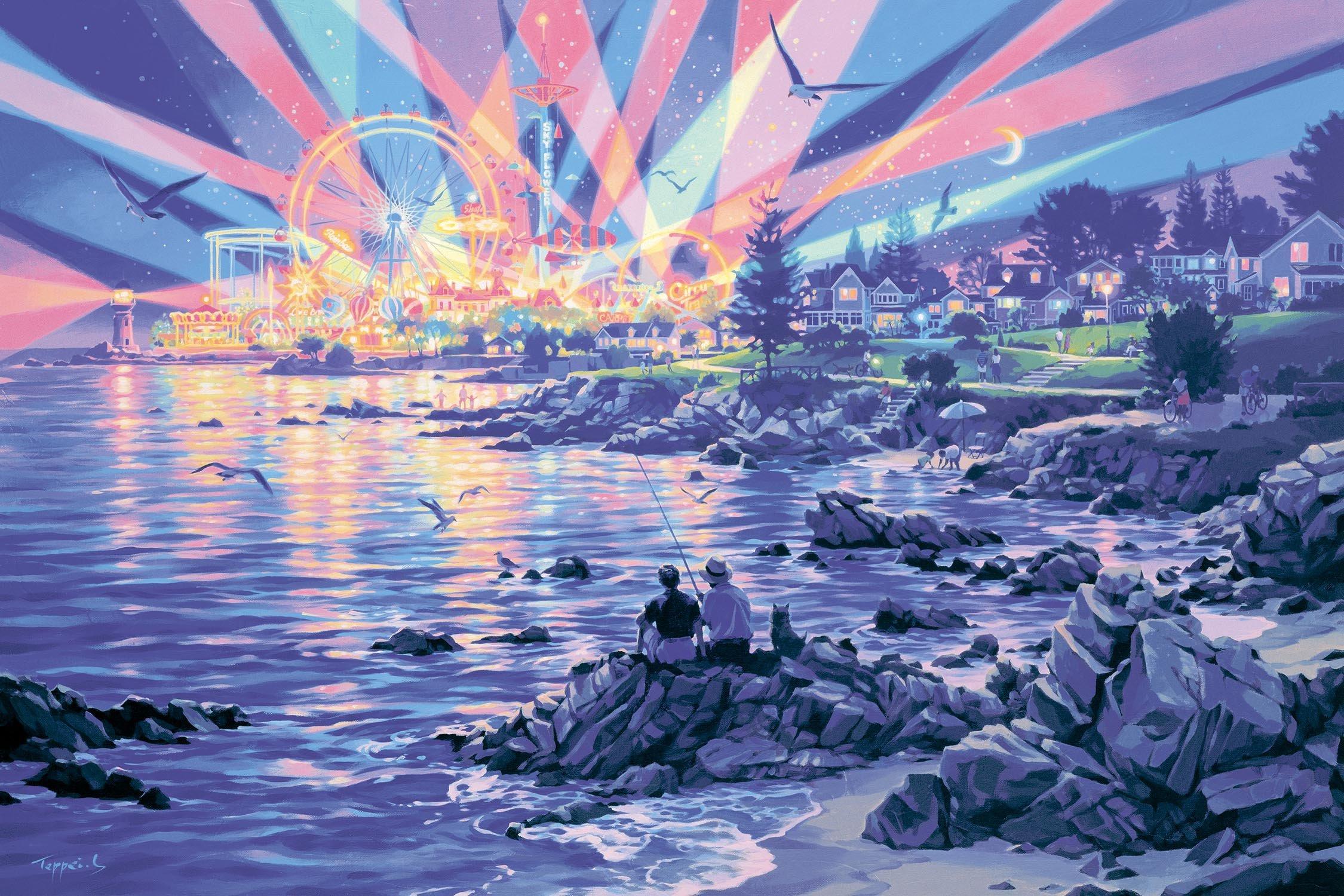 пазл от Teppei Magic Hour 1000 деталей Sasakura [Светящийся пазл] (50x75cm)