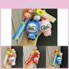 Adorable Cartoon Hoodie Panda Keychain Cute Silicone Key Ring Fashion Gift