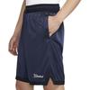 Nike Pantalones cortos deportivos casuales bordados transpirables con cordón a rayas de corte holgado para hombre Azul DA5710-419