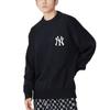 MLB FW22 Large Logo Round Neck Long Sleeve Knit Sweater Unisex Sweater Black 3AKPB0126-50BKS